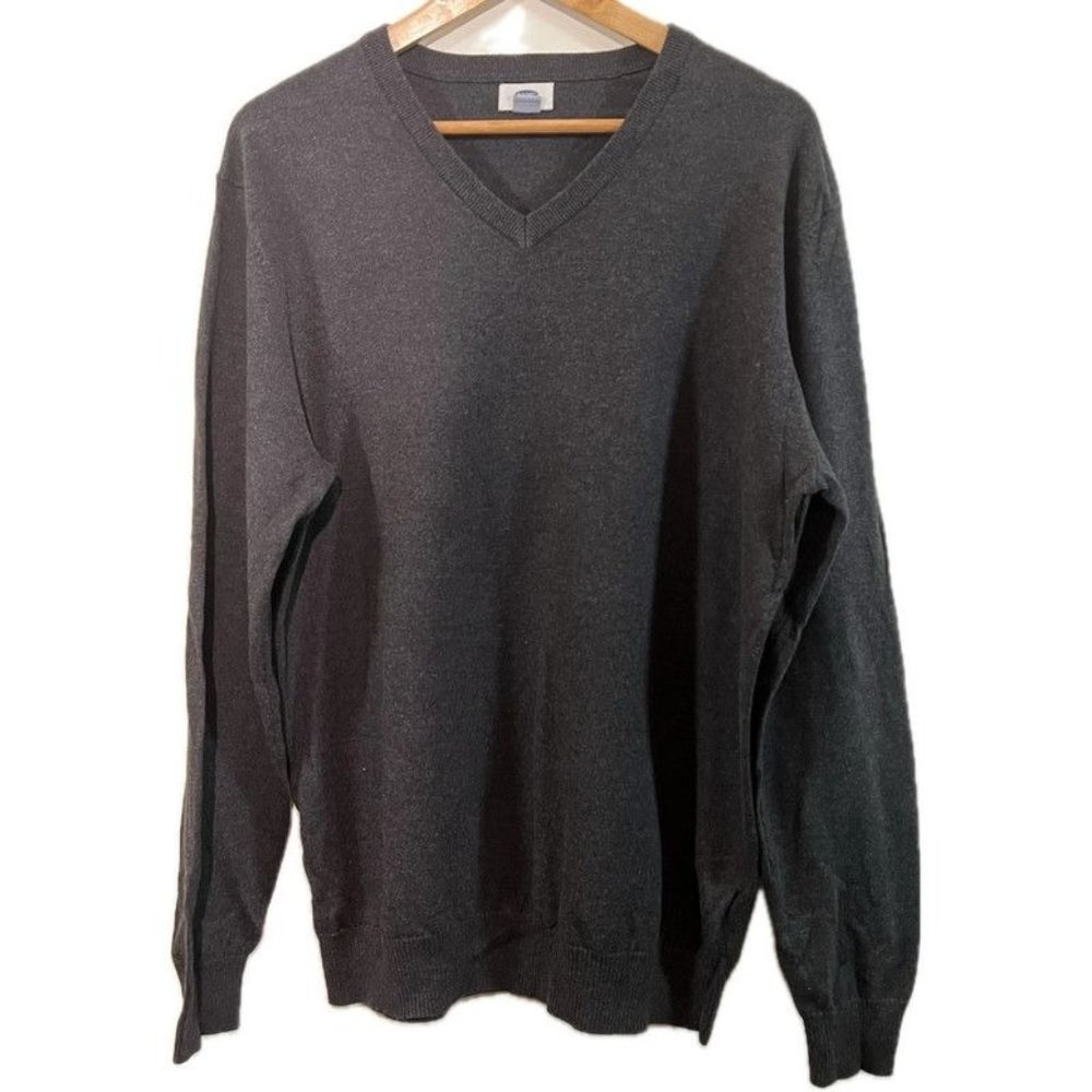 Men’s Dark Gray Old Navy V Neck Sweater Size Large